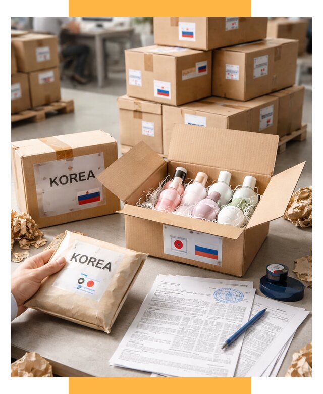 Доставка косметики из Кореи от 8611 р. под ключ | СетСервис-Чнс
