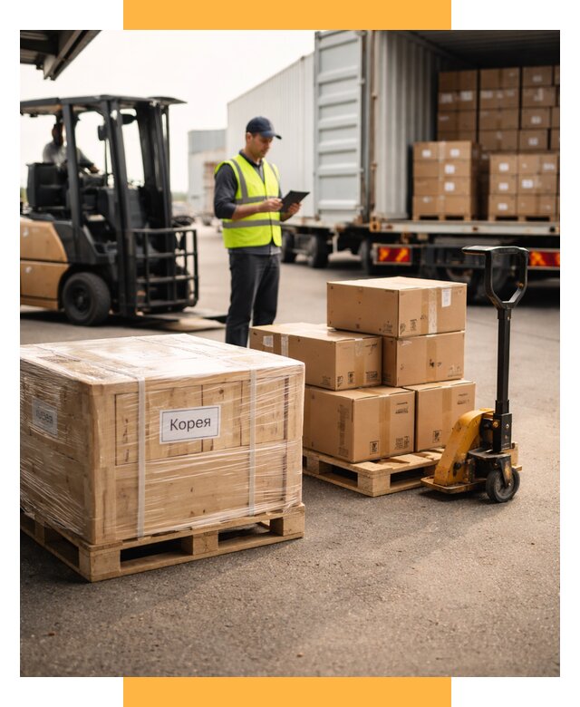 Доставка грузов в Корею из России от 35455 р. | СетСервис-Чнс